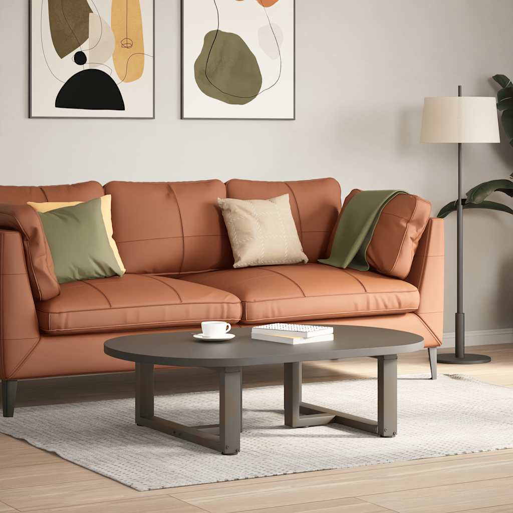 vidaXL Sohvapöydän jalat T-muotoiset 2 kpl musta 70x25x(30-31) cm teräs