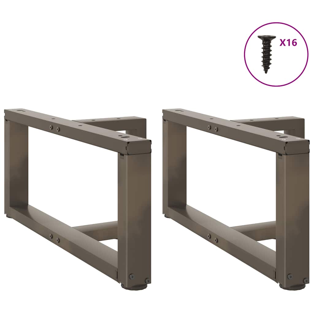 Noge za klubsko mizico v obliki črke T, 2 kosa, črne, 70x25x(30-31) cm, jeklo - slika 12