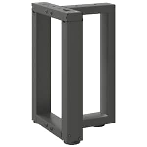 Nohy konferenčního stolku ve tvaru T, 2 ks, antracitové, 28 x 25 x (42-43) cm, ocel - obrázek 3