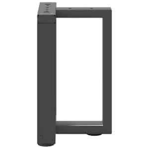 Nohy konferenčního stolku ve tvaru T, 2 ks, antracitové, 28 x 25 x (42-43) cm, ocel - obrázek 5