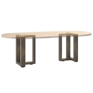 Nohy konferenčního stolku ve tvaru T, 2 ks, černé, 28 x 25 x (42-43) cm, ocel - obrázek 8