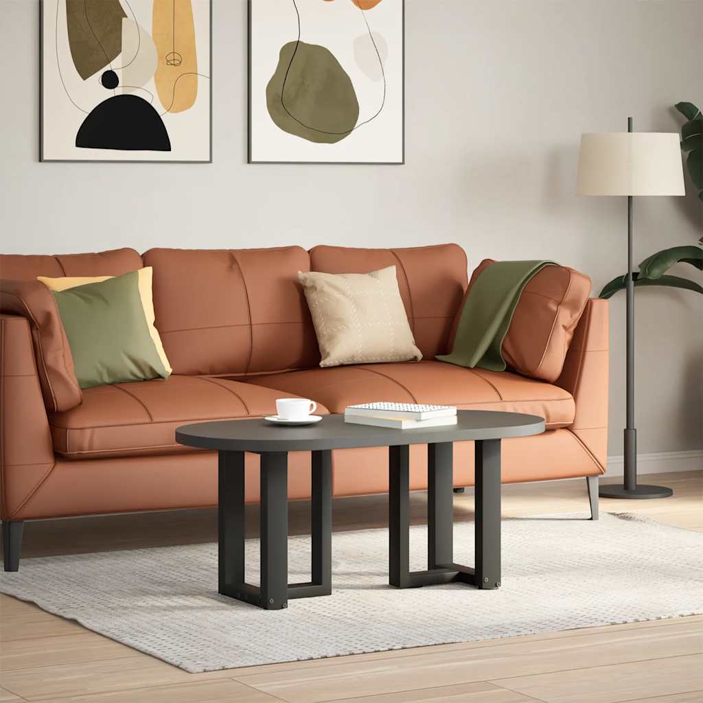 Thumbnail - vidaXL Couchtischbeine T-Form 2 Stk. Schwarz 38x25x(42-43) cm Stahl