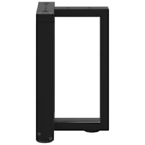 Nohy konferenčního stolku ve tvaru T, 2 ks, černé, 38 x 25 x (42-43) cm, ocel - obrázek 5