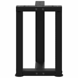 Nohy konferenčního stolku ve tvaru T, 2 ks, černé, 38 x 25 x (42-43) cm, ocel - obrázek 6
