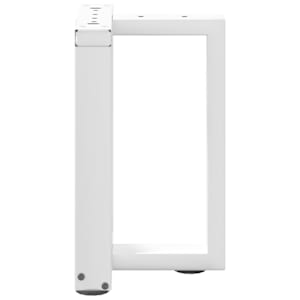 Nohy konferenčního stolku ve tvaru T, 2 ks, bílé, 38 x 25 x (42-43) cm, ocel - obrázek 5