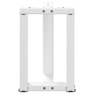 Nohy konferenčního stolku ve tvaru T, 2 ks, bílé, 38 x 25 x (42-43) cm, ocel - obrázek 6