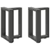vidaXL kohvilaua jalad T-kujulised 2 tk, antratsiithall, 38 x 25 x (42-43) cm, teras