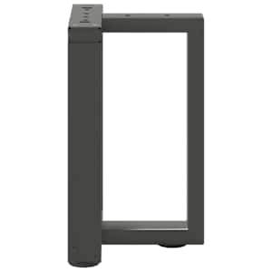Nohy konferenčního stolku ve tvaru T, 2 ks, antracitové, 38 x 25 x (42-43) cm, ocel - obrázek 5