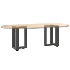 Nohy konferenčního stolku ve tvaru T, 2 ks, antracitové, 38 x 25 x (42-43) cm, ocel - obrázek 8