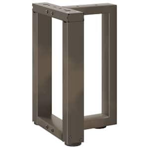 Nohy konferenčního stolku ve tvaru T, 2 ks, černé, 38 x 25 x (42-43) cm, ocel - obrázek 4