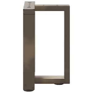 Nohy konferenčního stolku ve tvaru T, 2 ks, černé, 38 x 25 x (42-43) cm, ocel - obrázek 5