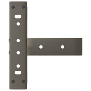 Nohy konferenčního stolku ve tvaru T, 2 ks, černé, 38 x 25 x (42-43) cm, ocel - obrázek 7
