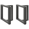 vidaXL kohvilaua jalad T-kujulised 2 tk, antratsiithall, 50 x 25 x (42-43) cm, teras