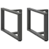 vidaXL kohvilaua jalad T-kujulised 2 tk, antratsiithall, 60 x 25 x (42-43) cm, teras