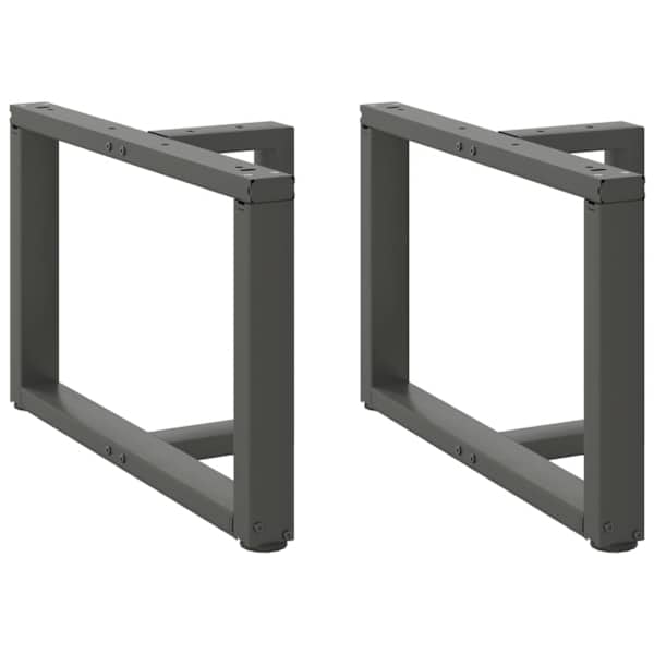 vidaXL kohvilaua jalad T-kujulised 2 tk, antratsiithall, 70 x 25 x (42-43) cm, teras