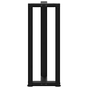 Nohy konzolového stolku ve tvaru T, 2 ks, černé, 25 x 28 x (72-73) cm, ocel - obrázek 6