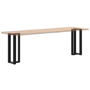Nohy konzolového stolku ve tvaru T, 2 ks, černé, 25 x 28 x (72-73) cm, ocel - obrázek 8