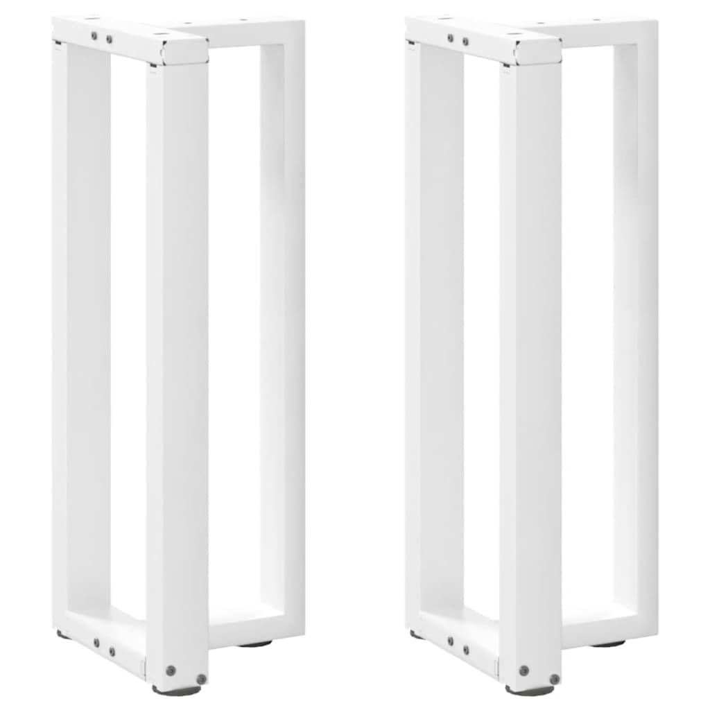 vidaXL Nohy konzolového stolku ve tvaru T, 2 ks, bílé, 25 x 28 x (72-73) cm, ocel