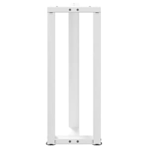 Nohy konzolového stolku ve tvaru T, 2 ks, bílé, 25 x 28 x (72-73) cm, ocel - obrázek 6