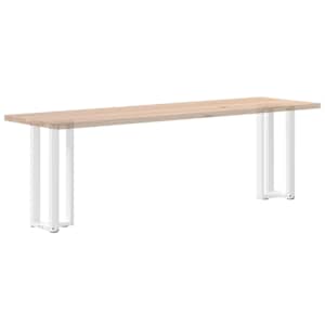 Nohy konzolového stolku ve tvaru T, 2 ks, bílé, 25 x 28 x (72-73) cm, ocel - obrázek 8