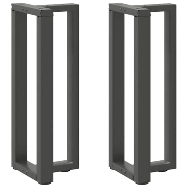 vidaXL konsoollaua jalad T-kujulised 2 tk, antratsiithall, 25 x 28 x (72-73) cm, teras