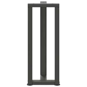 Nohy konzolového stolku ve tvaru T, 2 ks, antracitové, 25 x 28 x (72-73) cm, ocel - obrázek 6