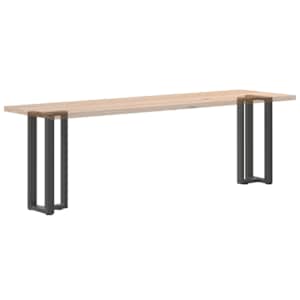 Nohy konzolového stolku ve tvaru T, 2 ks, antracitové, 25 x 28 x (72-73) cm, ocel - obrázek 8