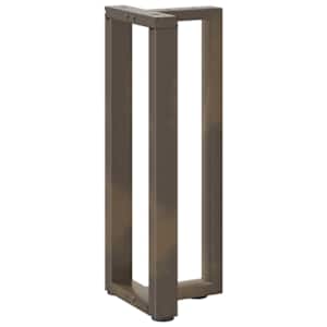 Nohy konzolového stolku ve tvaru T, 2 ks, černé, 25 x 28 x (72-73) cm, ocel - obrázek 4
