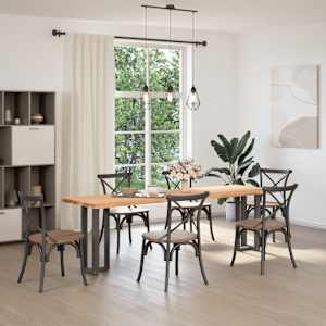 vidaXL Πόδια Κονσόλας σε Σχήμα Τ, 2 τεμ. Ανθρακί 38x25x(72-73) εκ. Ατσάλι