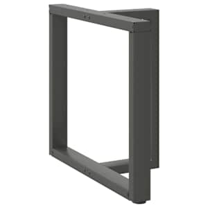 Nohy k jídelnímu stolu ve tvaru T, 2 ks, antracitové, 70 x 35 x (72-73) cm, ocel - obrázek 3