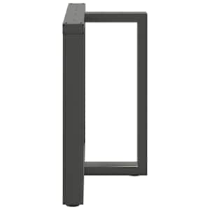 Nohy k jídelnímu stolu ve tvaru T, 2 ks, antracitové, 70 x 35 x (72-73) cm, ocel - obrázek 4