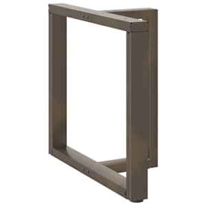 Nohy k jídelnímu stolu ve tvaru T, 2 ks, černé, 70 x 35 x (72-73) cm, ocel - obrázek 3