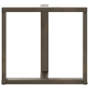 Nohy k jídelnímu stolu ve tvaru T, 2 ks, černé, 70 x 35 x (72-73) cm, ocel - obrázek 6