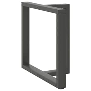 Nohy k jídelnímu stolu ve tvaru T, 2 ks, antracitové, 80 x 35 x (72-73) cm, ocel - obrázek 4