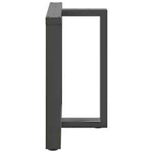 Nohy k jídelnímu stolu ve tvaru T, 2 ks, antracitové, 80 x 35 x (72-73) cm, ocel - obrázek 5