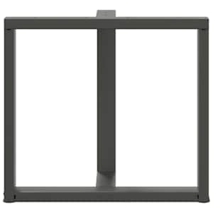Nohy k jídelnímu stolu ve tvaru T, 2 ks, antracitové, 80 x 35 x (72-73) cm, ocel - obrázek 6