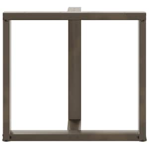 Nohy k jídelnímu stolu ve tvaru T, 2 ks, černé, 80 x 35 x (72-73) cm, ocel - obrázek 6