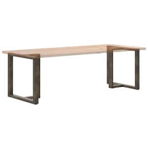 Nohy k jídelnímu stolu ve tvaru T, 2 ks, černé, 80 x 35 x (72-73) cm, ocel - obrázek 8