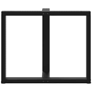 Nohy k jídelnímu stolu ve tvaru T, 2 ks, černé, 90 x 35 x (72-73) cm, ocel - obrázek 6