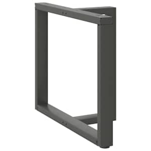 Nohy k jídelnímu stolu ve tvaru T, 2 ks, antracitové, 90 x 35 x (72-73) cm, ocel - obrázek 3