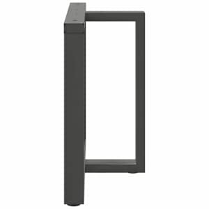 Nohy k jídelnímu stolu ve tvaru T, 2 ks, antracitové, 90 x 35 x (72-73) cm, ocel - obrázek 5