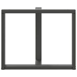 Nohy k jídelnímu stolu ve tvaru T, 2 ks, antracitové, 90 x 35 x (72-73) cm, ocel - obrázek 6