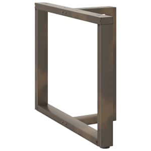 Nohy k jídelnímu stolu ve tvaru T, 2 ks, černé, 90 x 35 x (72-73) cm, ocel - obrázek 3