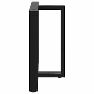 Nohy k jídelnímu stolu ve tvaru T, 2 ks, černé, 100 x 35 x (72-73) cm, ocel - obrázek 4