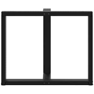 Nohy k jídelnímu stolu ve tvaru T, 2 ks, černé, 100 x 35 x (72-73) cm, ocel - obrázek 6