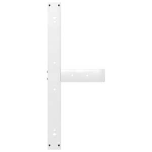 Nohy k jídelnímu stolu ve tvaru T, 2 ks, bílé, 100 x 35 x (72-73) cm, ocel - obrázek 7