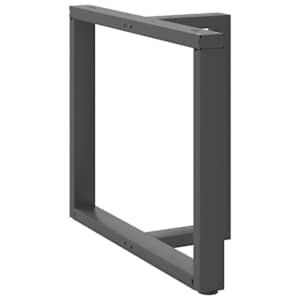 Nohy k jídelnímu stolu ve tvaru T, 2 ks, antracitové, 100 x 35 x (72-73) cm, ocel - obrázek 3