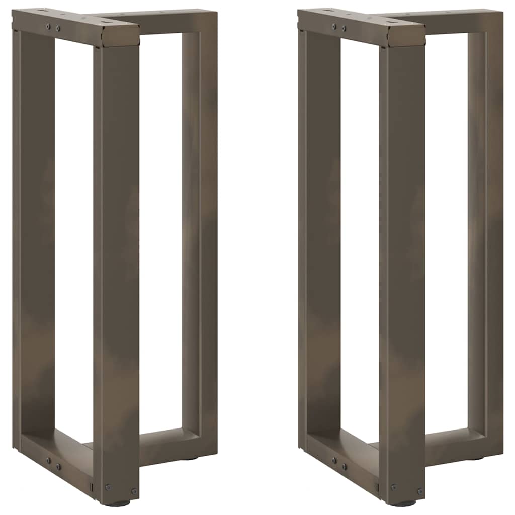 vidaXL Bartafelpoten 2 st T-vormig 40x35x(90-91) cm staal naturel afbeelding