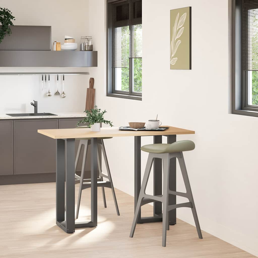 vidaXL Bartafelpoten 2 st T-vormig 50x35x(90-91) cm staal antraciet