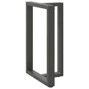 Nohy barového stolu ve tvaru T 2 ks antracitové 60 x 35 x (90-91) cm ocelové - obrázek 4
